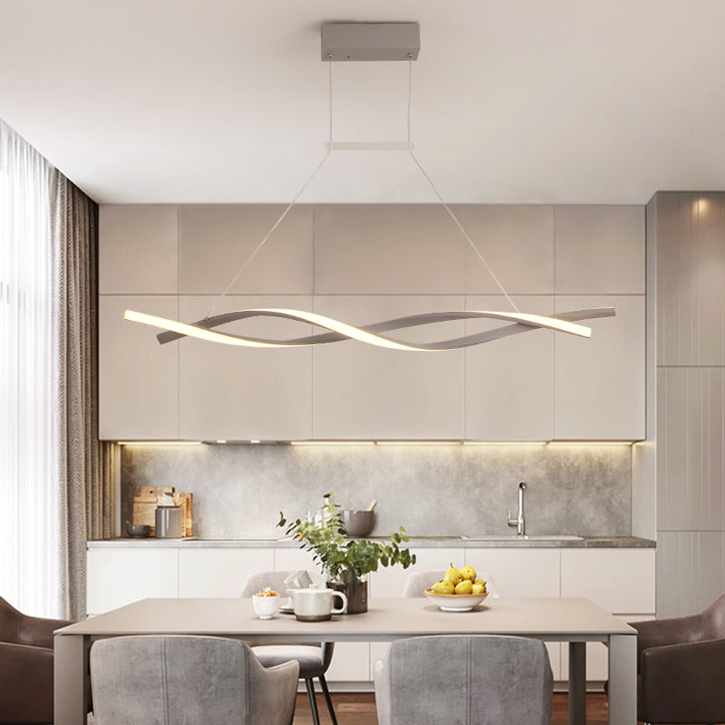 Callan Wave-Shaped LED Pendant Light