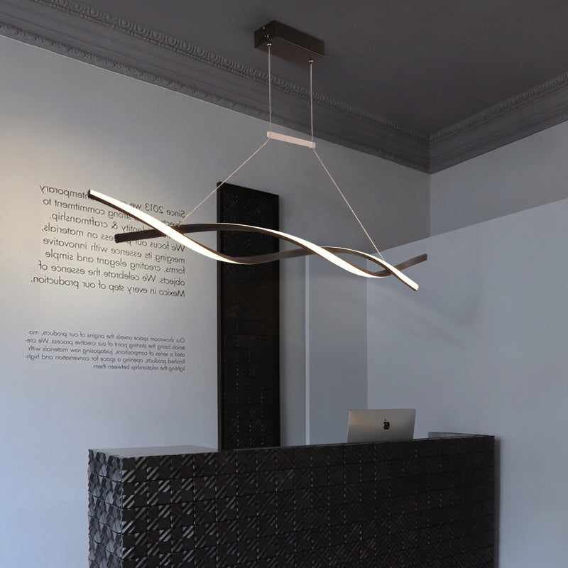 Callan Wave-Shaped LED Pendant Light