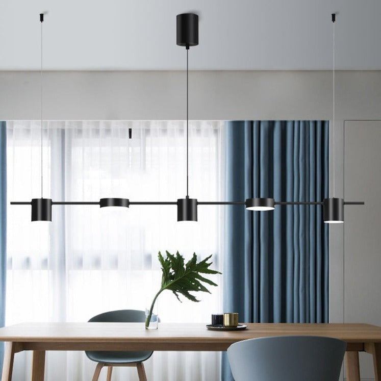 Modern LED Chandelier with Multiple Metal Spots - Ainoa