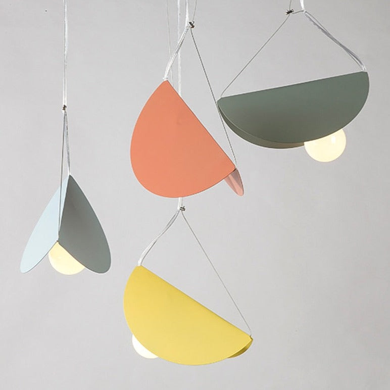 Modern Flat and Folded Circular LED Pendant Light Kaia
