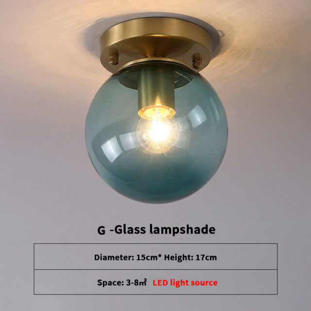 Modern Glass Shade Luxury Ceiling Light Diara