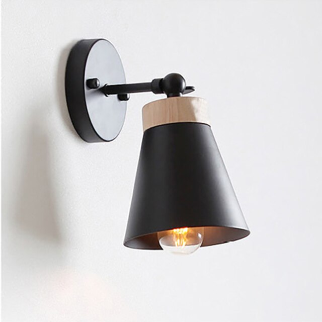 Modern Wall Sconce with Colorful Cone Shade Eddy