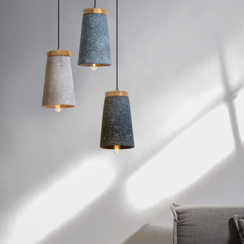 Marta Cement Shade LED Suspension Design Light
