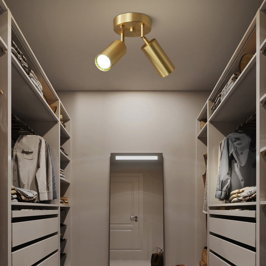 Modern Ceiling Light with Adjustable Gold Spotlights Finn