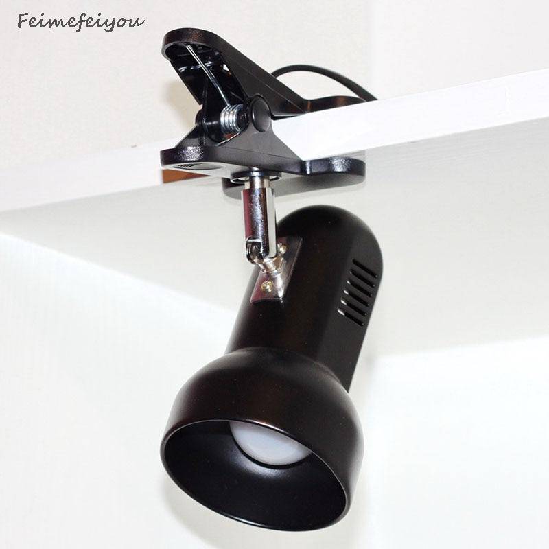 Adjustable Clip-On LED Spotlight (Black or White)