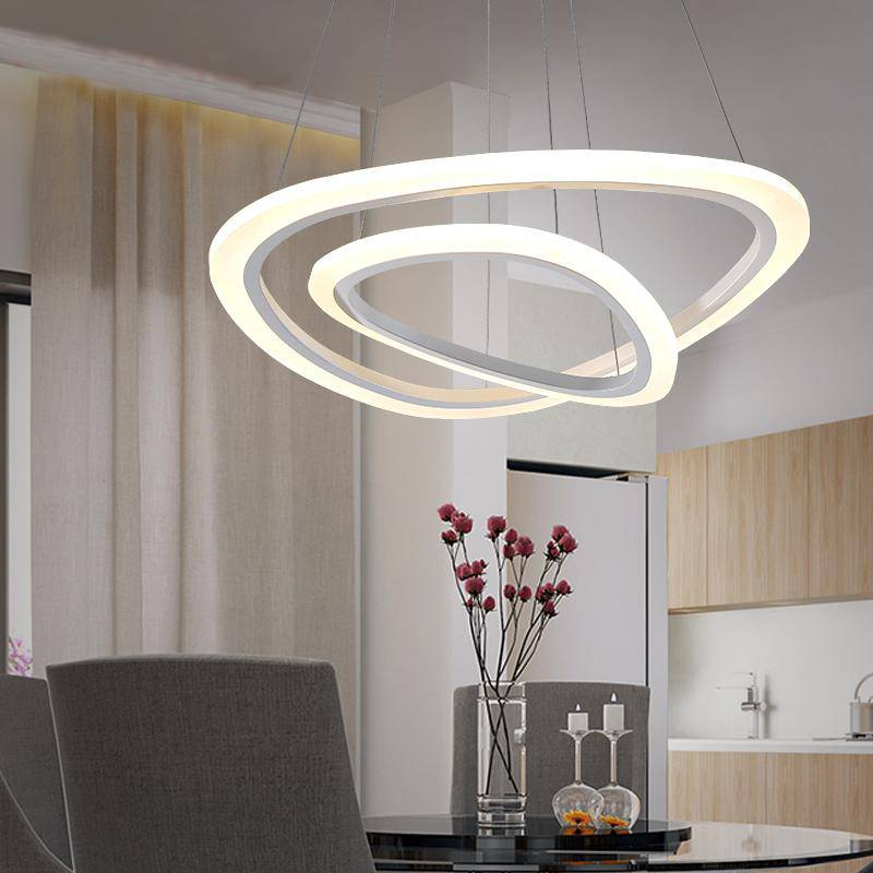 Remote-Controlled Luxury LED Ring Chandelier
