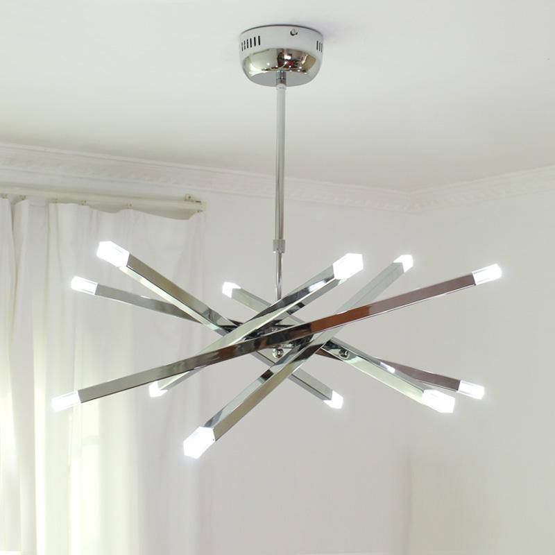 Chrome Bar Design Hanging Chandelier