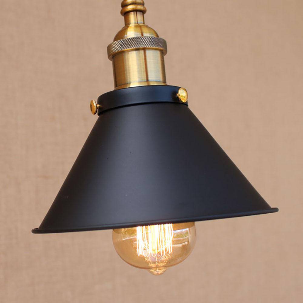 Adjustable Black and Gold American Country Wall Sconce