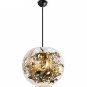 Kevin Reilly Gold Flower Glass LED Pendant Light