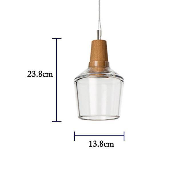 LED Glass Pendant Light in Various Shapes