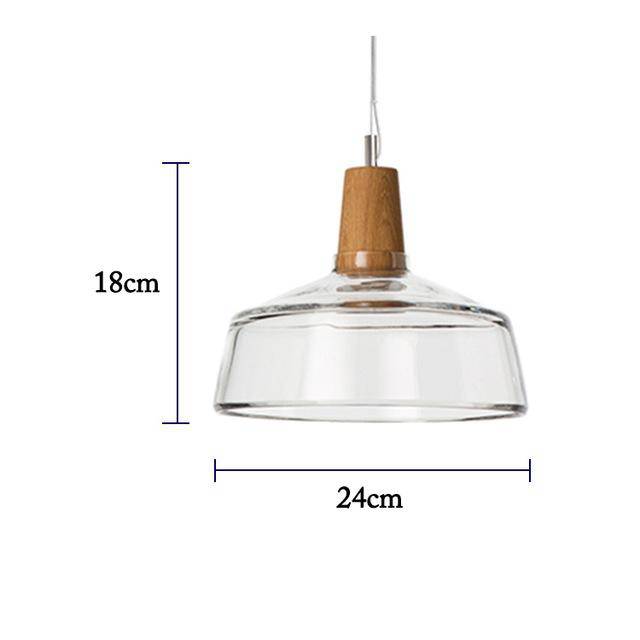 LED Glass Pendant Light in Various Shapes