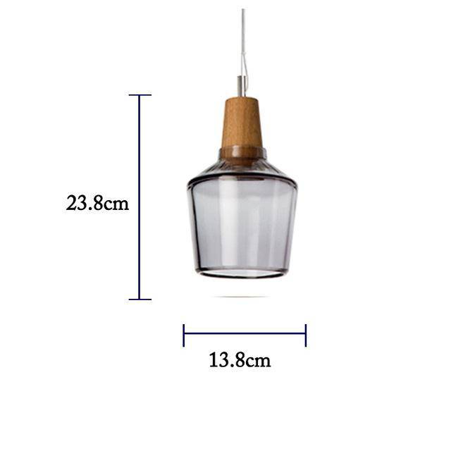 LED Glass Pendant Light in Various Shapes