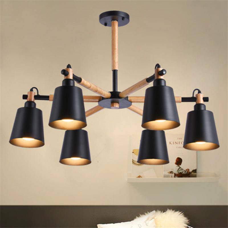 Rustic Wood and Metal Chandelier