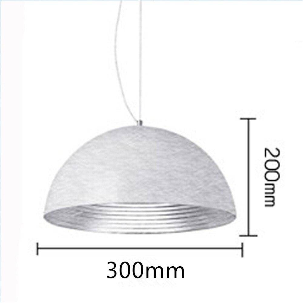 LED Suspension Light with Round Metal Shade - Loft Style