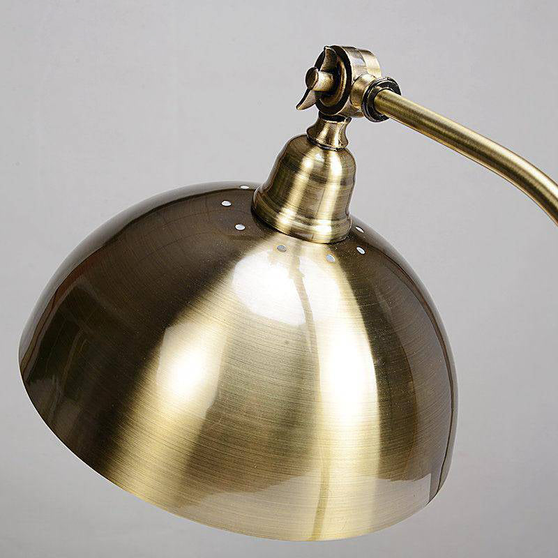 Rustic Gold Punk LED Desk or Nightstand Lamp