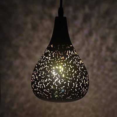 Black Etched LED Pendant Light