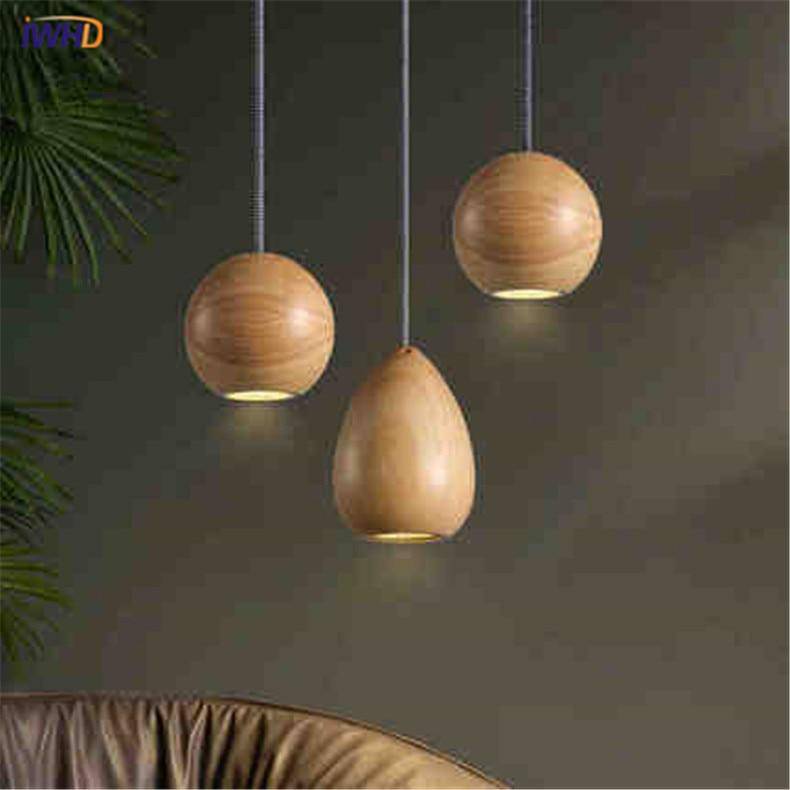 Vintage Wooden LED Pendant Light Design