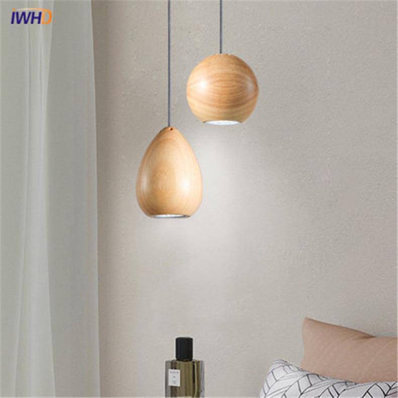 Vintage Wooden LED Pendant Light Design