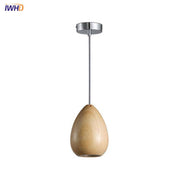 Vintage Wooden LED Pendant Light Design