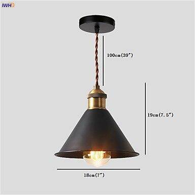 Industrial Loft Style Metal Shade LED Pendant Light