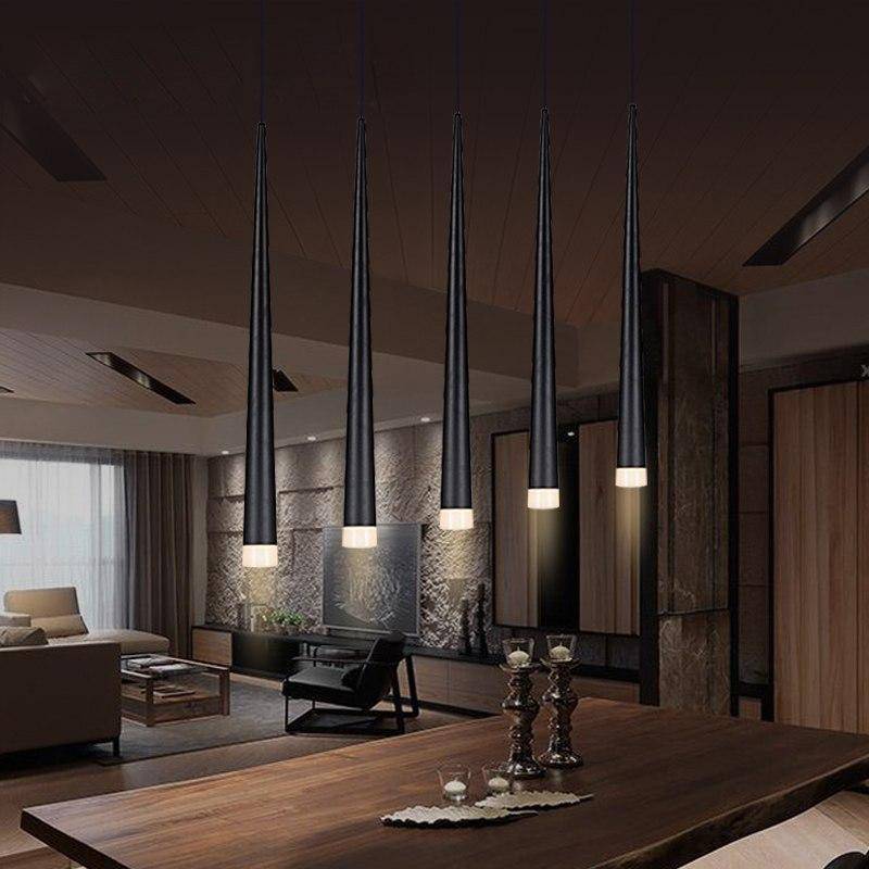Modern LED Pendant Light with Cone Shades Combo