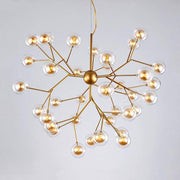 Modern LED Branch Tree Chandelier with Glass Orbs