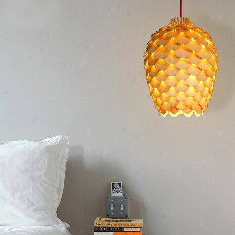 Wooden Flower Suspension Design with Chiba Petals