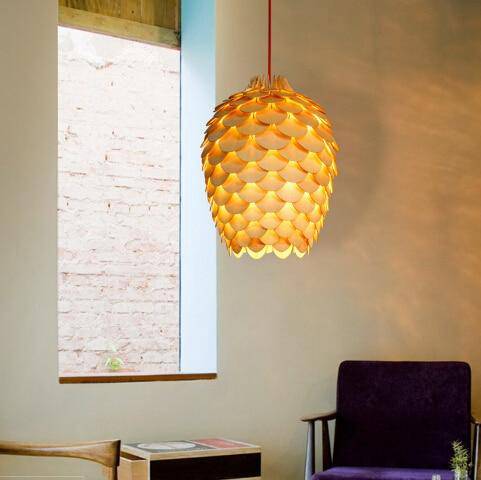 Wooden Flower Suspension Design with Chiba Petals