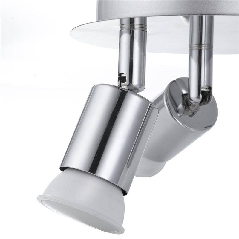 Modern Chrome LED 3-Spot Ceiling Light