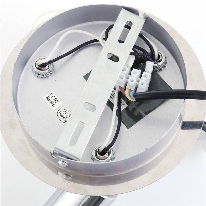 Modern Chrome LED 3-Spot Ceiling Light
