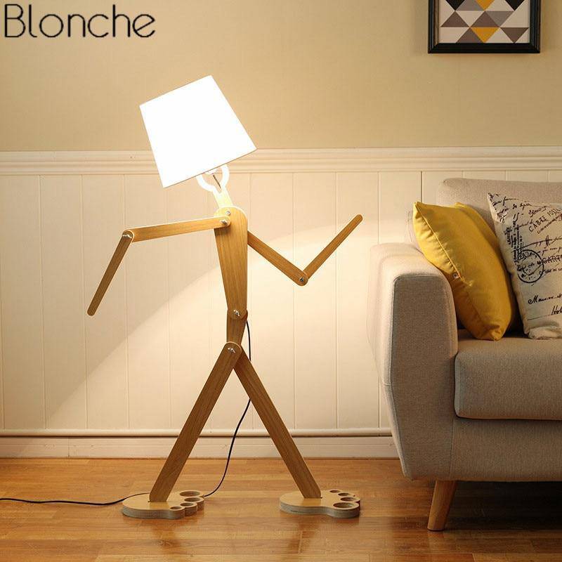 Modern LED Stick Figure Floor Lamp
