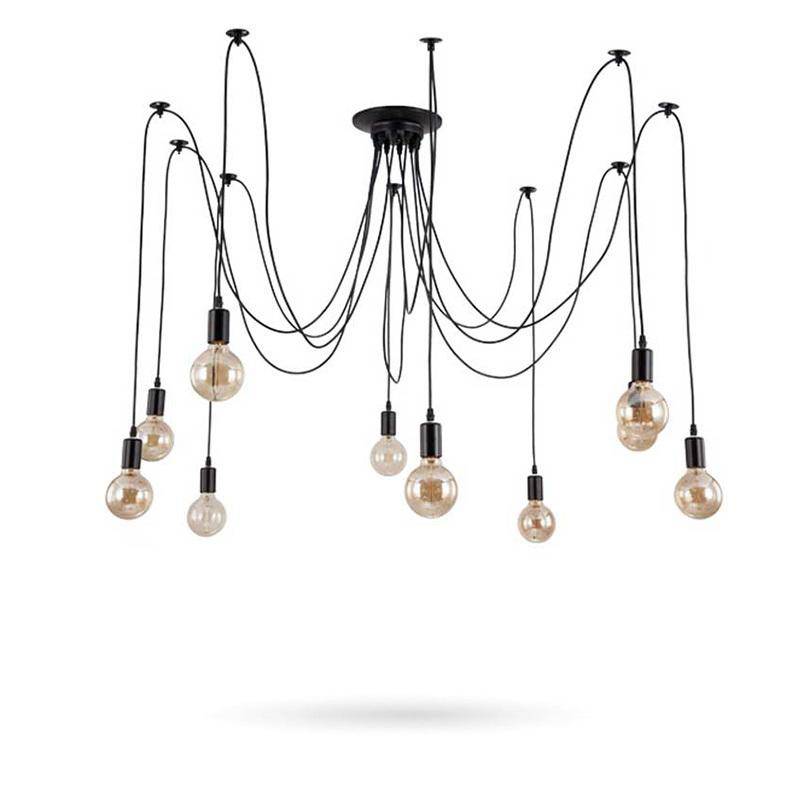 Suspension Design with Cable Hanging Lamps for Dining