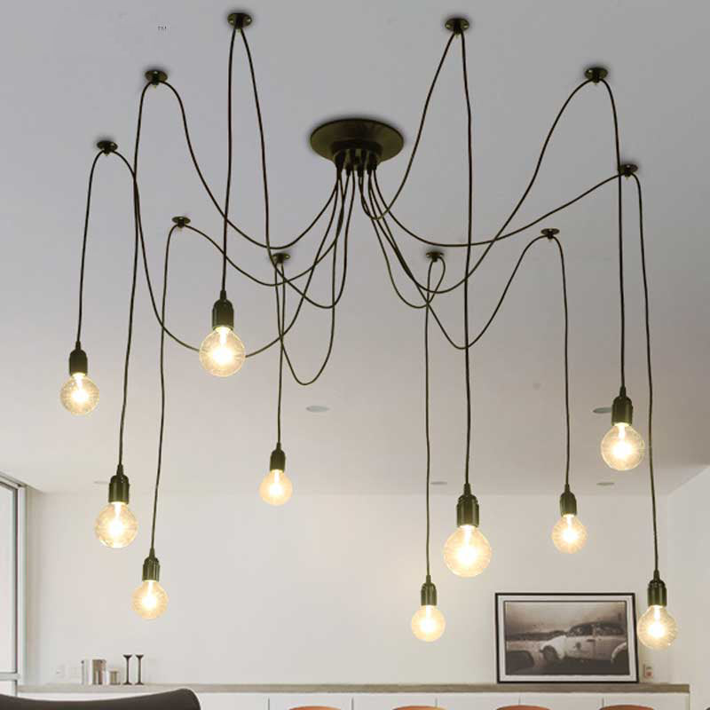 Suspension Design with Cable Hanging Lamps for Dining