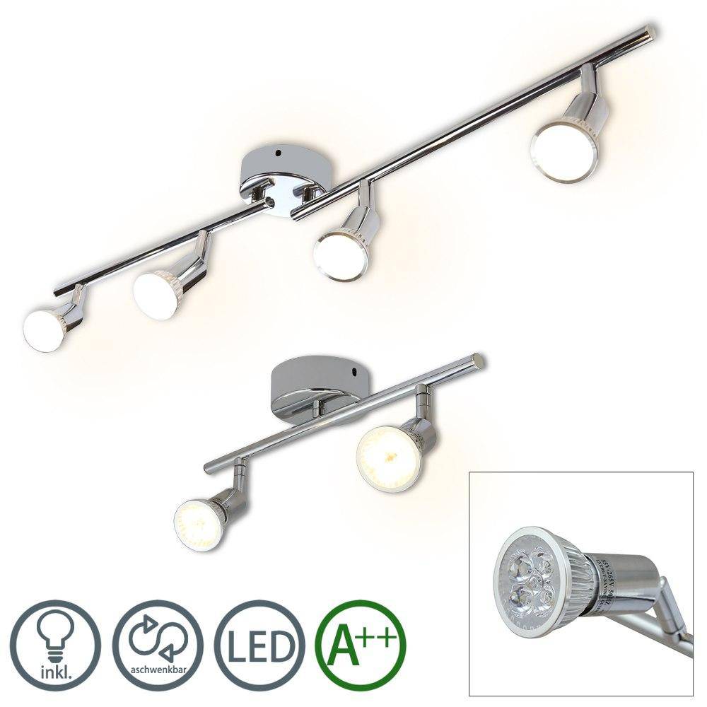 Chrome LED Spot Bar Ceiling Light for Indoor Use