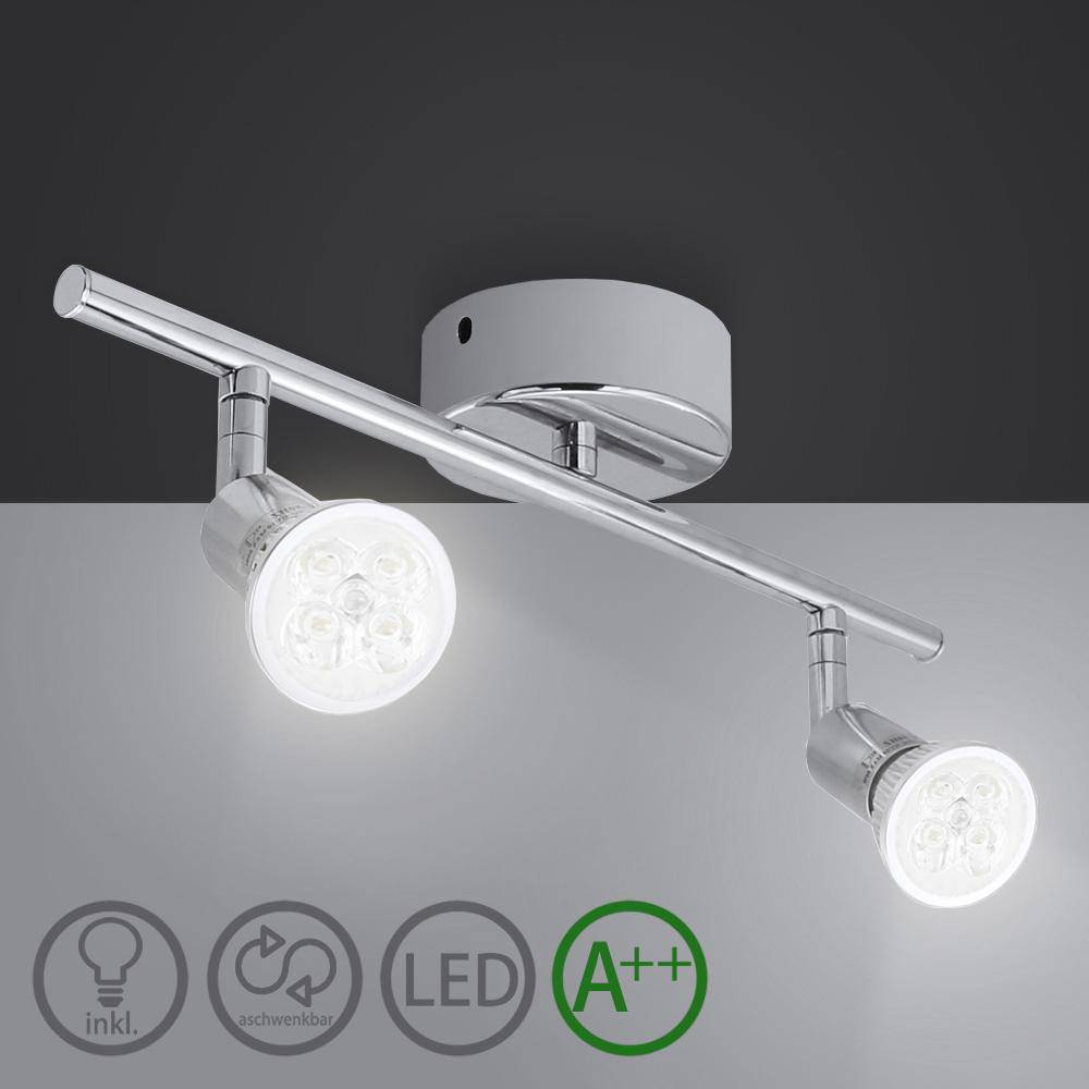 Chrome LED Spot Bar Ceiling Light for Indoor Use