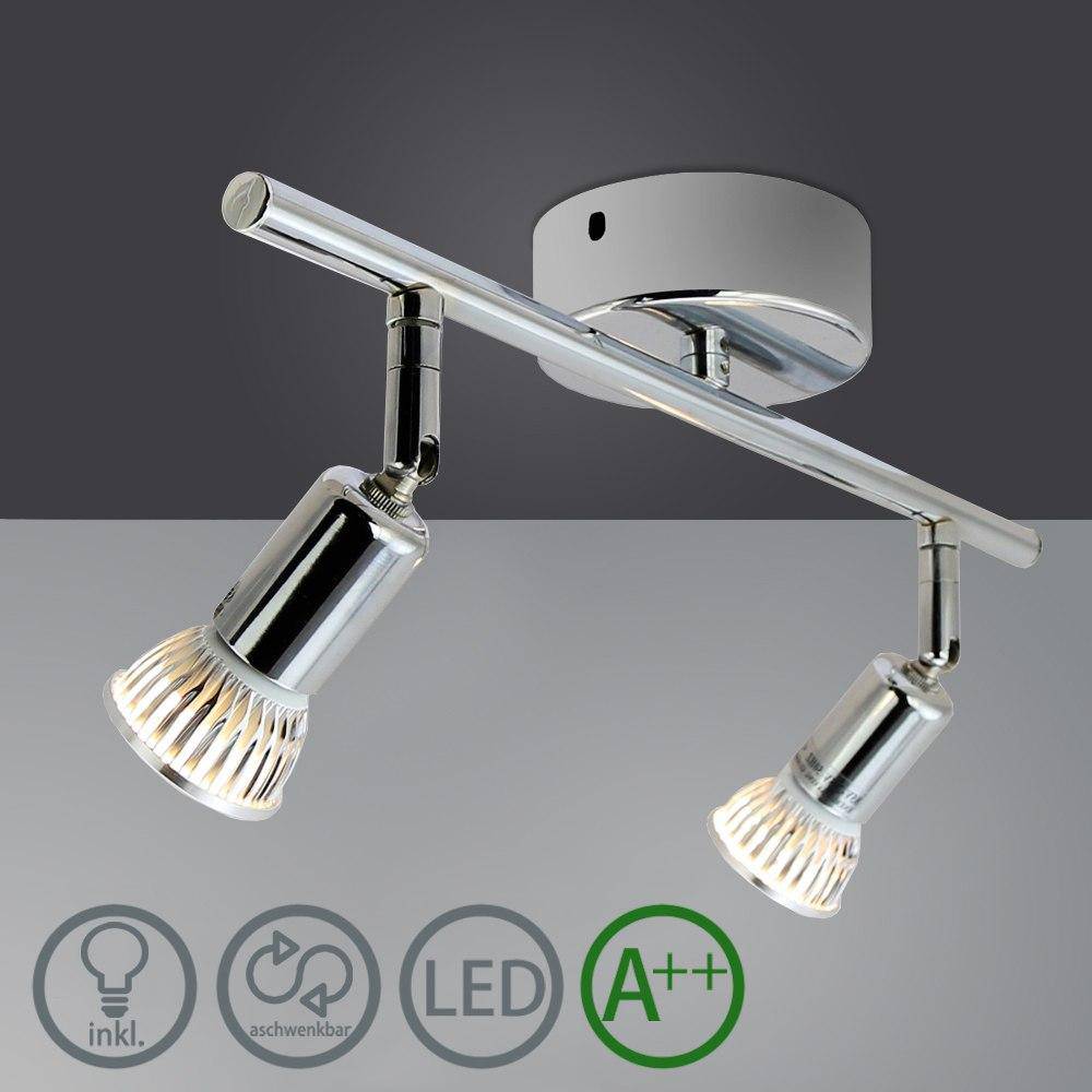 Chrome LED Spot Bar Ceiling Light for Indoor Use