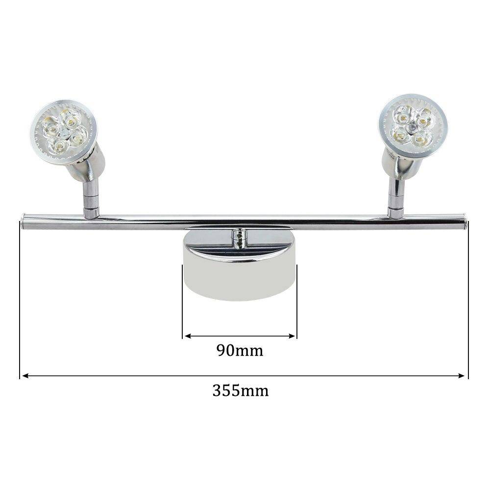 Chrome LED Spot Bar Ceiling Light for Indoor Use