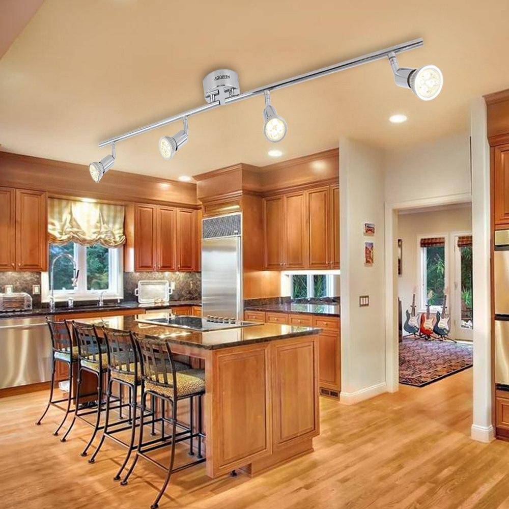 Chrome LED Spot Bar Ceiling Light for Indoor Use