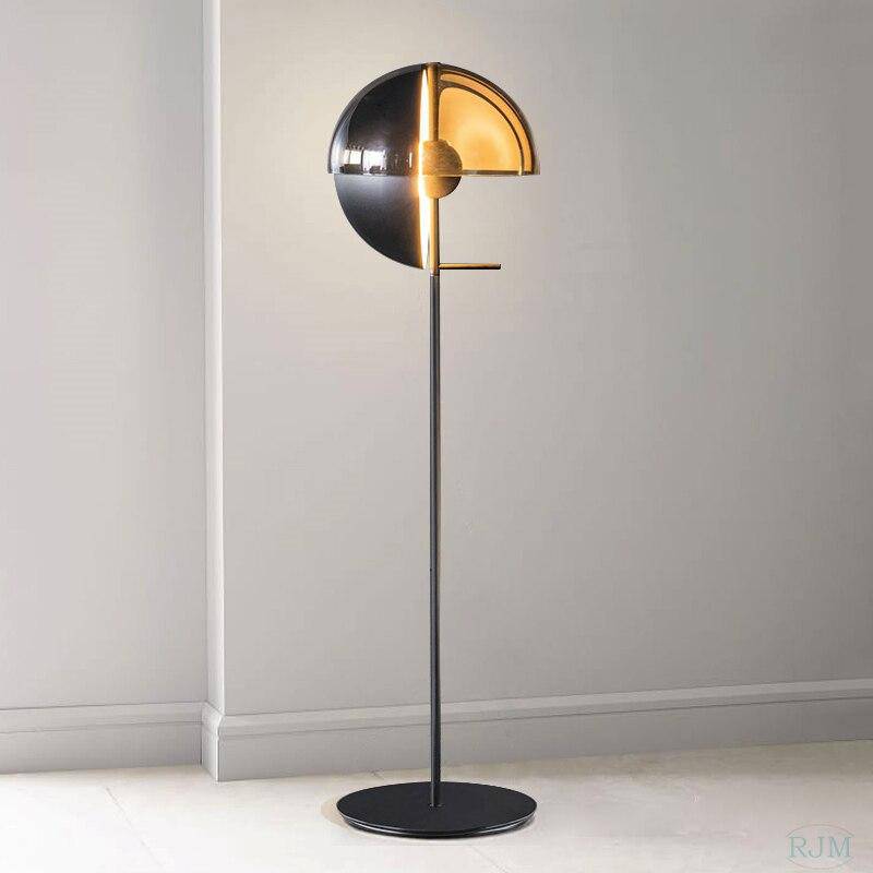 Modern LED Floor Lamp with Changeable Globe Design