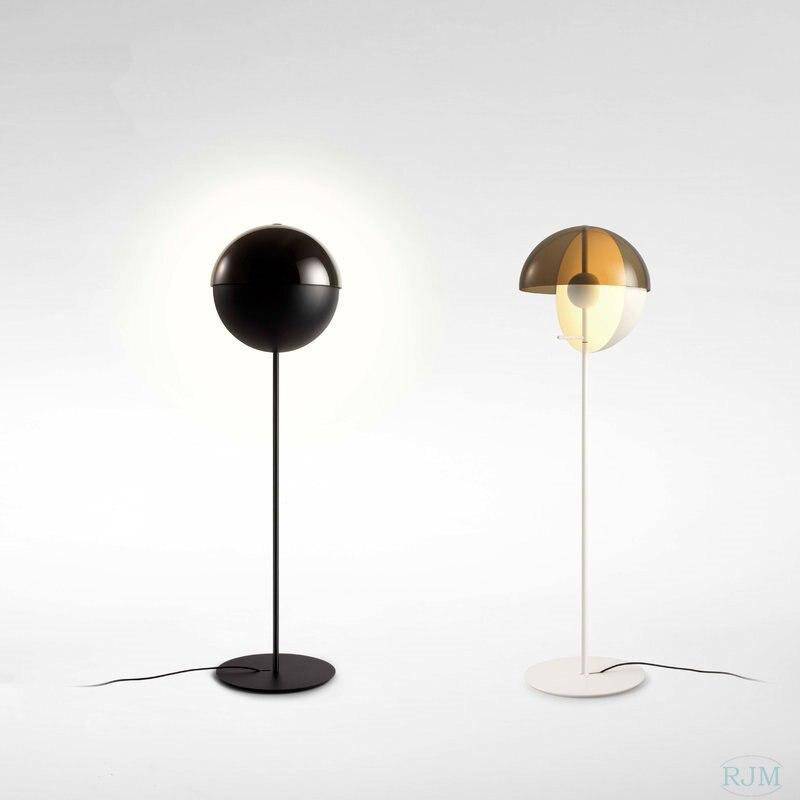 Modern LED Floor Lamp with Changeable Globe Design