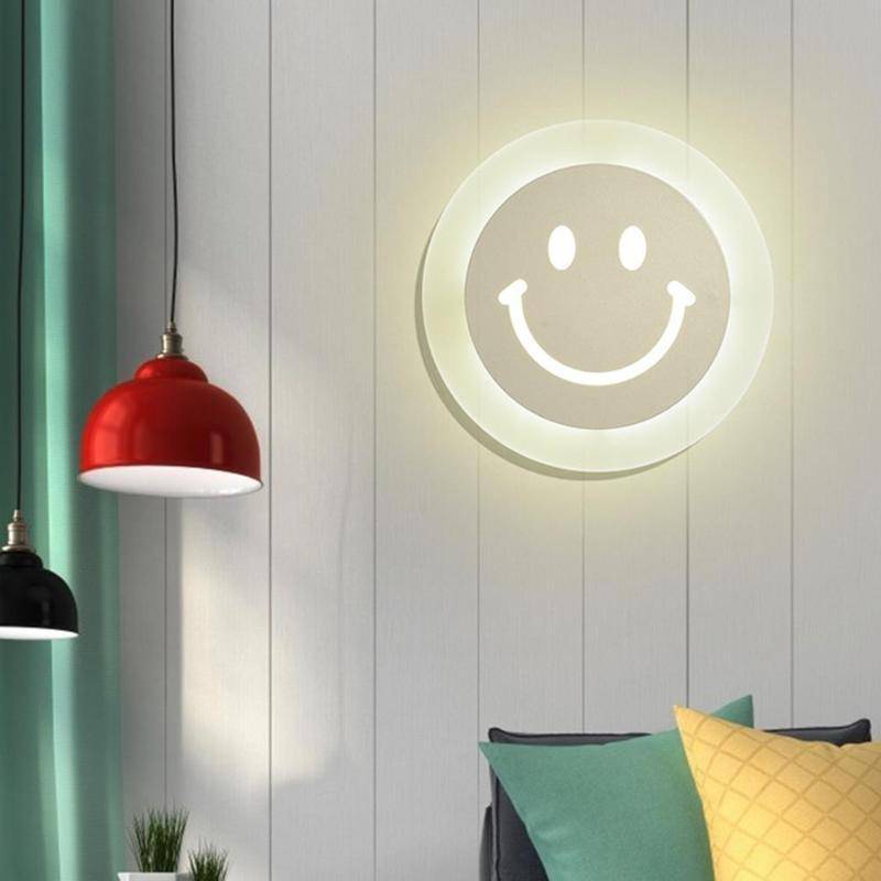 Modern LED Smiley Wall Sconce