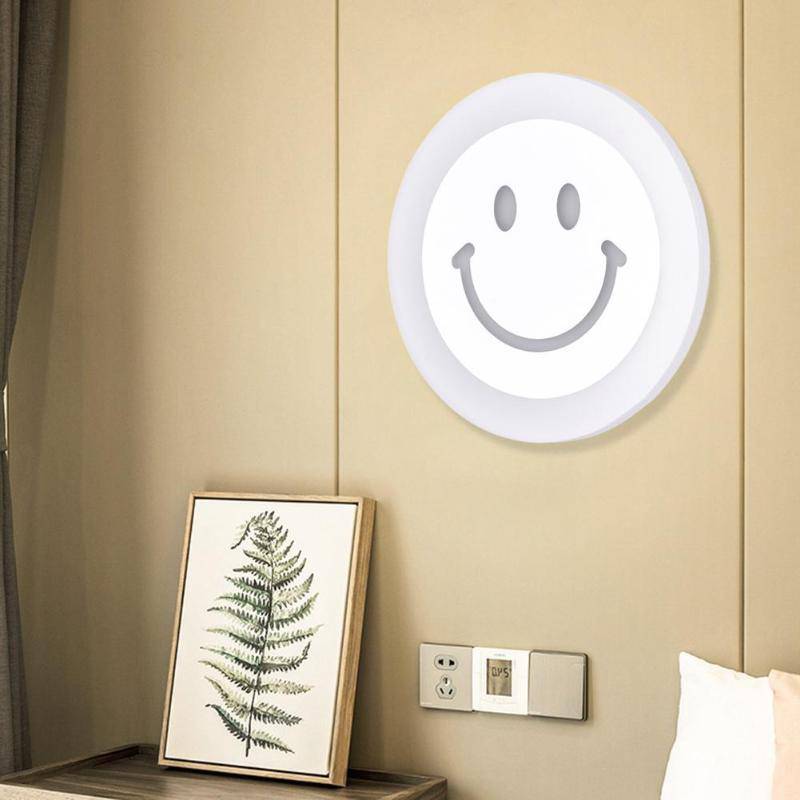 Modern LED Smiley Wall Sconce