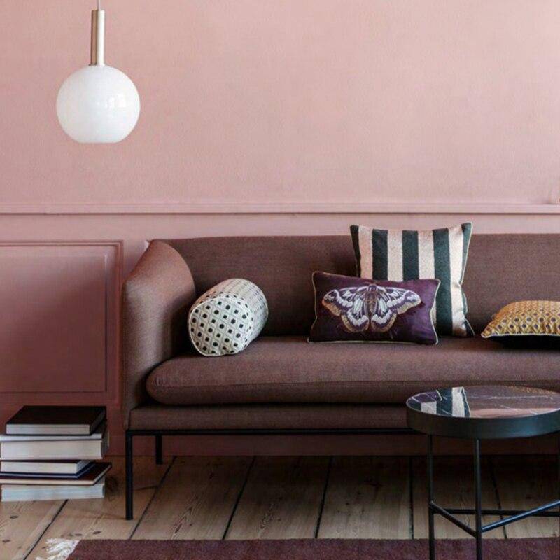 Modern LED Pendant Light with White Oval Shade and Gold Metal Loft Design
