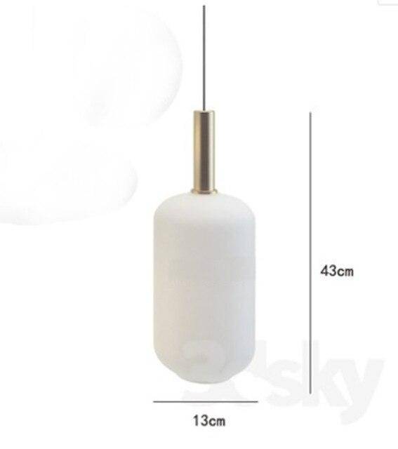 Modern LED Pendant Light with White Oval Shade and Gold Metal Loft Design