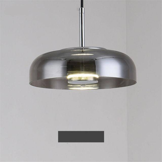 LED Suspension Light with Glass Shade and Luxury Finishes