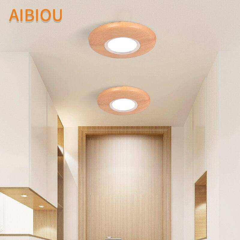 Aibiou Wooden LED Spot Ceiling Light