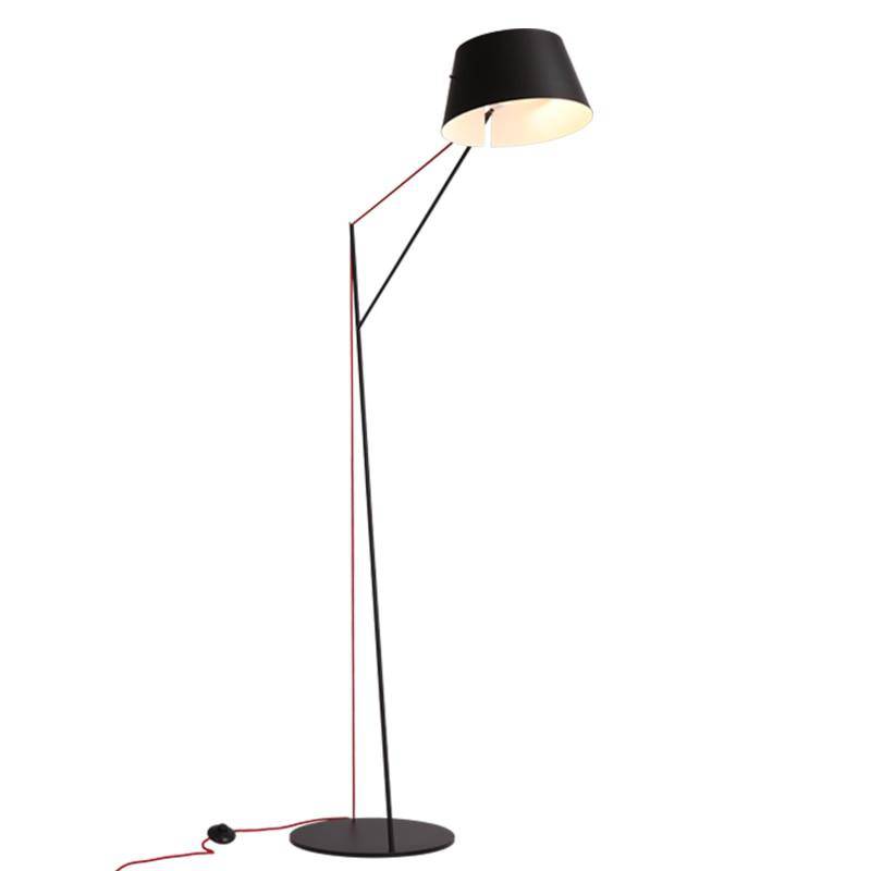Black Modern Floor Lamp Long