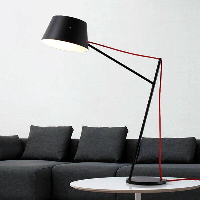 Black Modern Floor Lamp Long