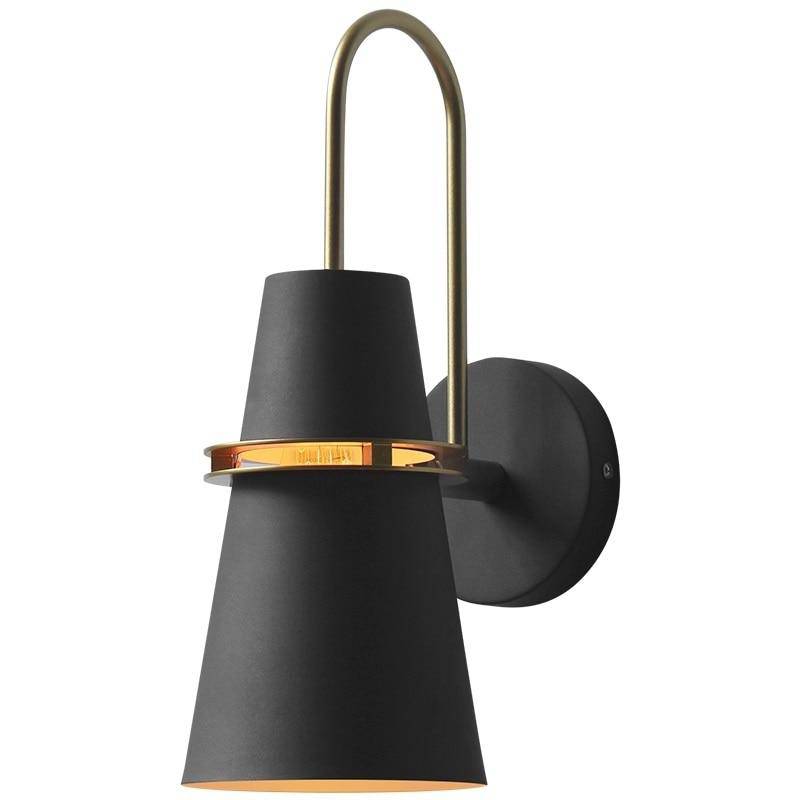 Retro Colored Metal Cone LED Wall Sconce