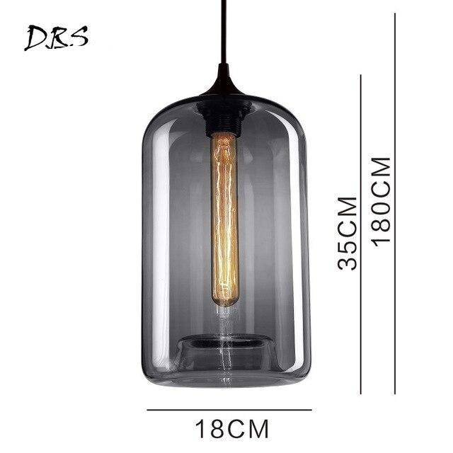 Scandinavian Glass Pendant Lights in Various Shapes